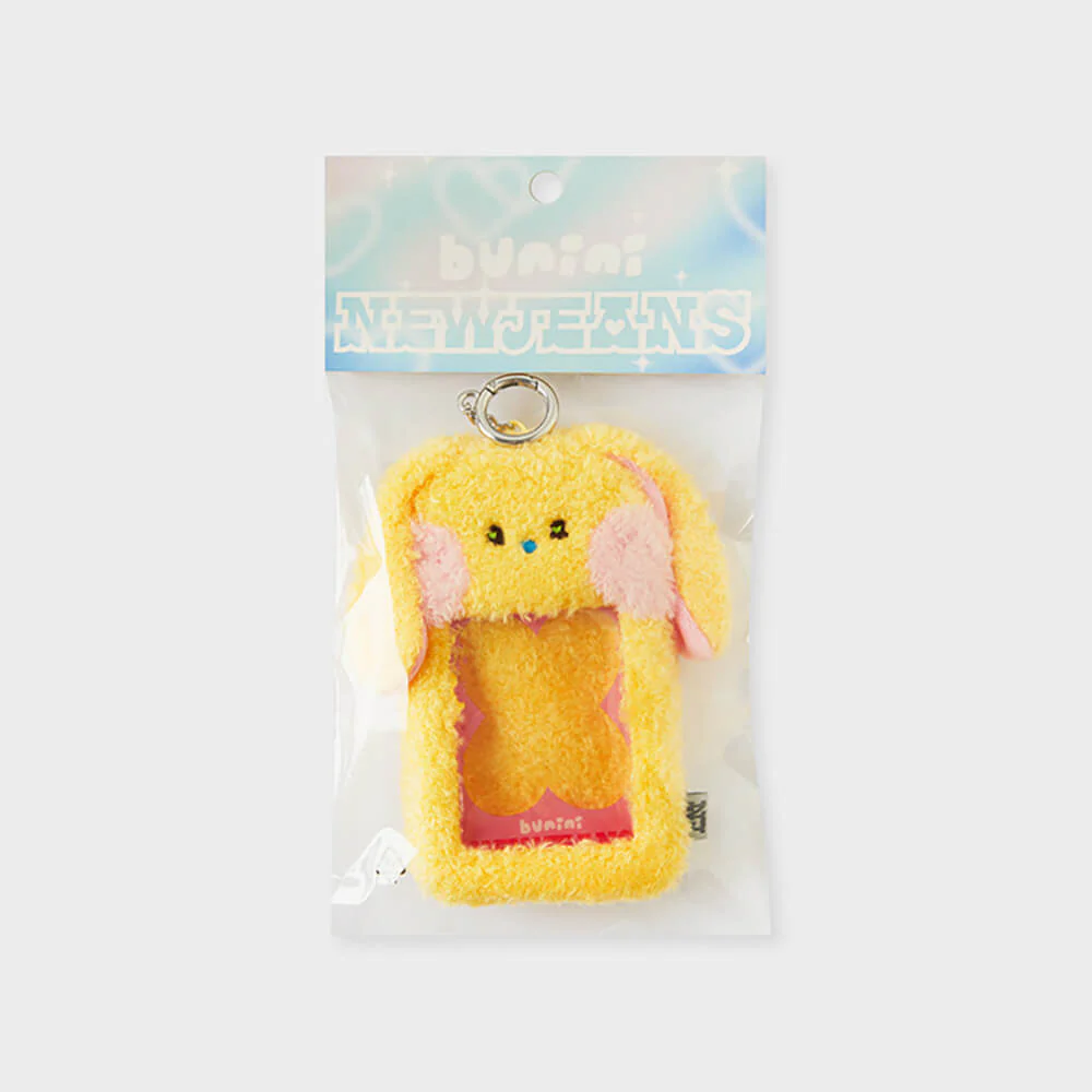 NewJeans bunini Plush Photo Card Holder Keyring (Yellow) - Image 7