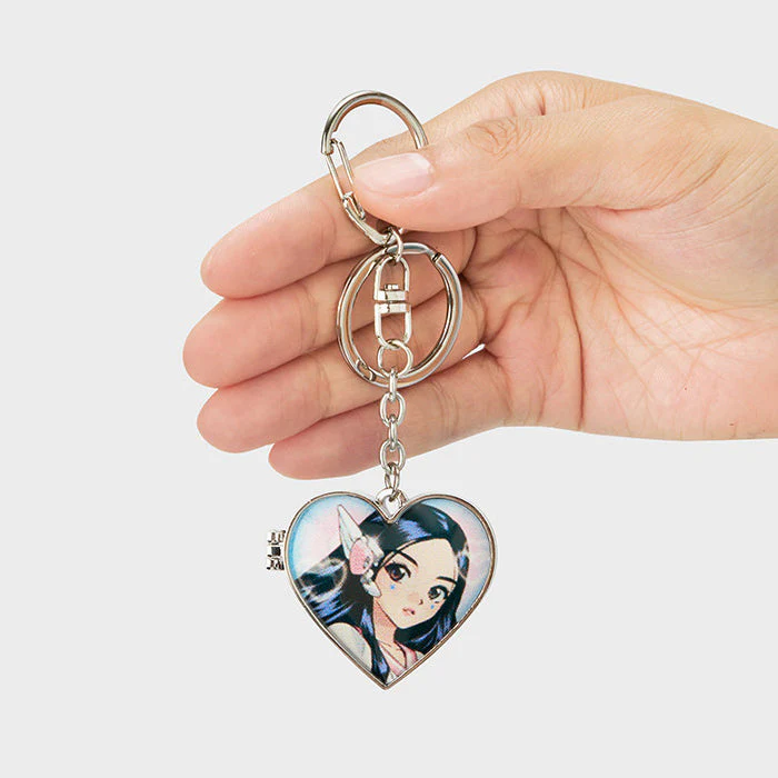NewJeans Get Up Metal Mirror Keyring (MINJI) - Image 4