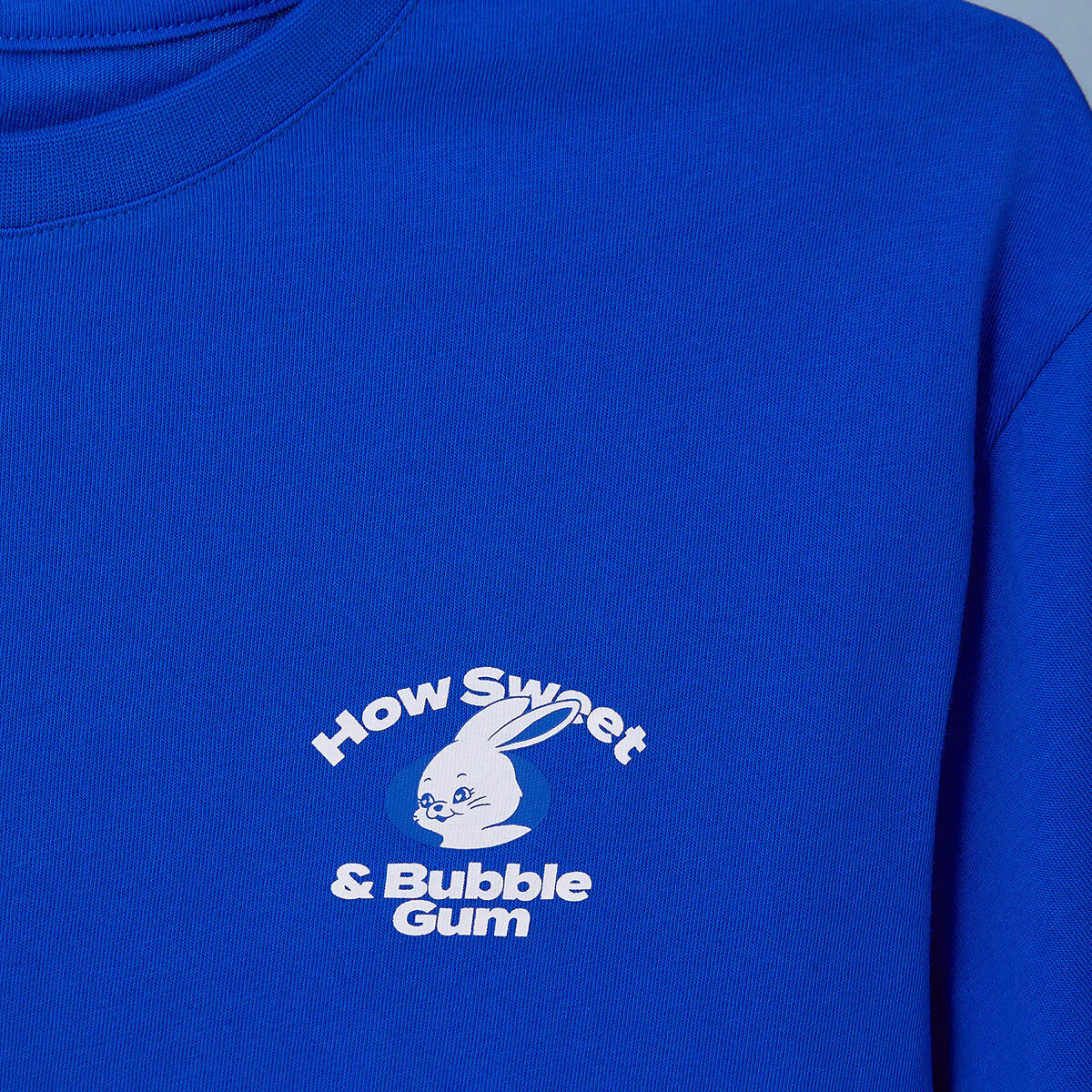 NewJeans How Sweet T-Shirt Blue (BUNNIES) - Image 3