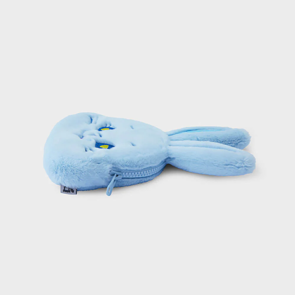 NewJeans TOKKI Plush Face Pouch (Blue) - Image 4