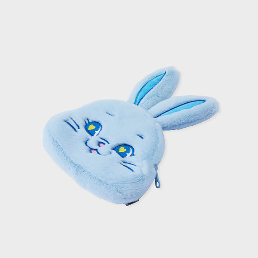 NewJeans TOKKI Plush Face Pouch (Blue) - Image 7