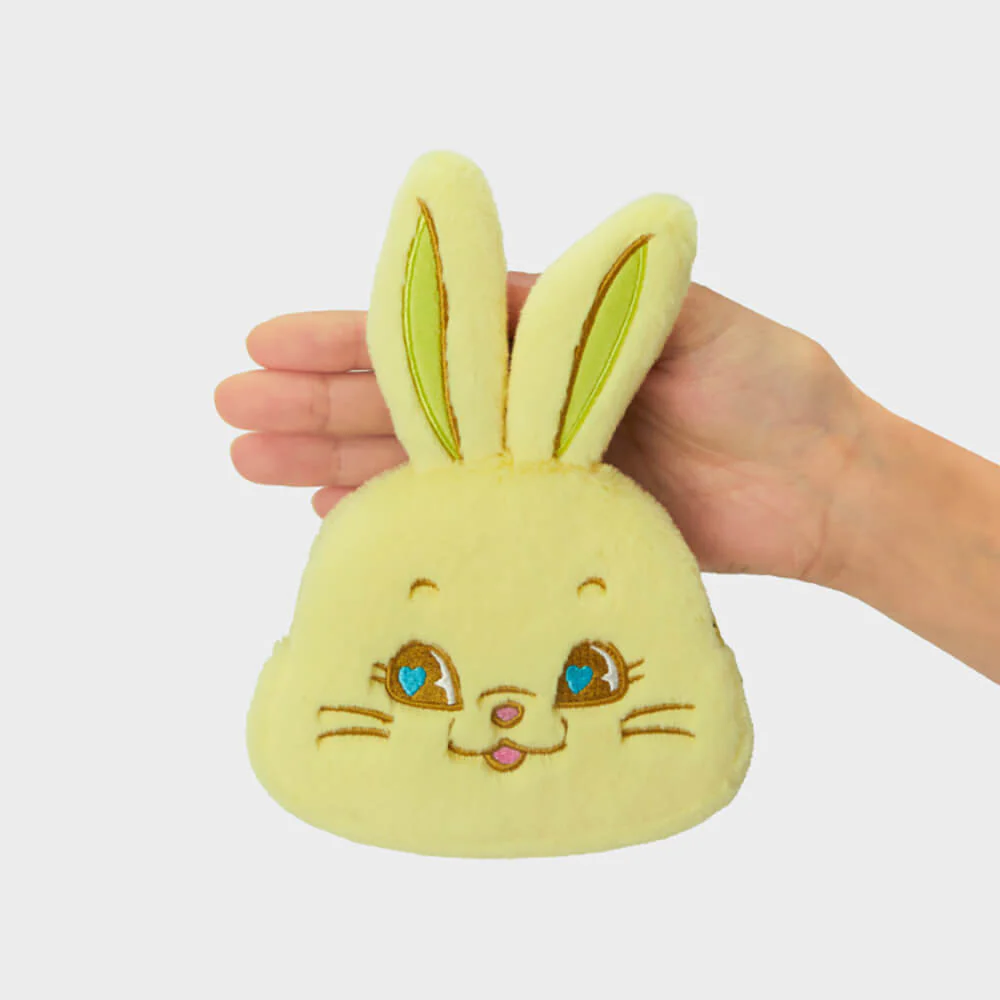 NewJeans TOKKI Plush Face Pouch (Yellow) - Image 2