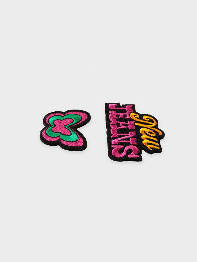 NewJeans X COLLER Get Up Butterfly Embroidered Patch Reversible Sticon (2pcs) - Image 3