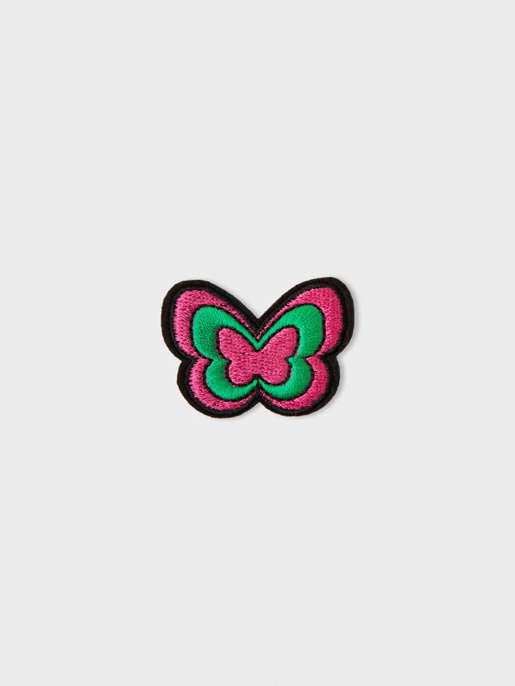 NewJeans X COLLER Get Up Butterfly Embroidered Patch Reversible Sticon (2pcs) - Image 5
