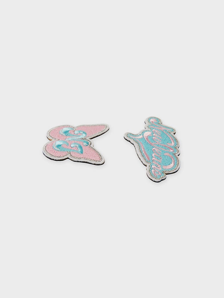 NewJeans X COLLER Get Up Logo Embroidered Patch Reversible Sticon (2pcs) - Image 3