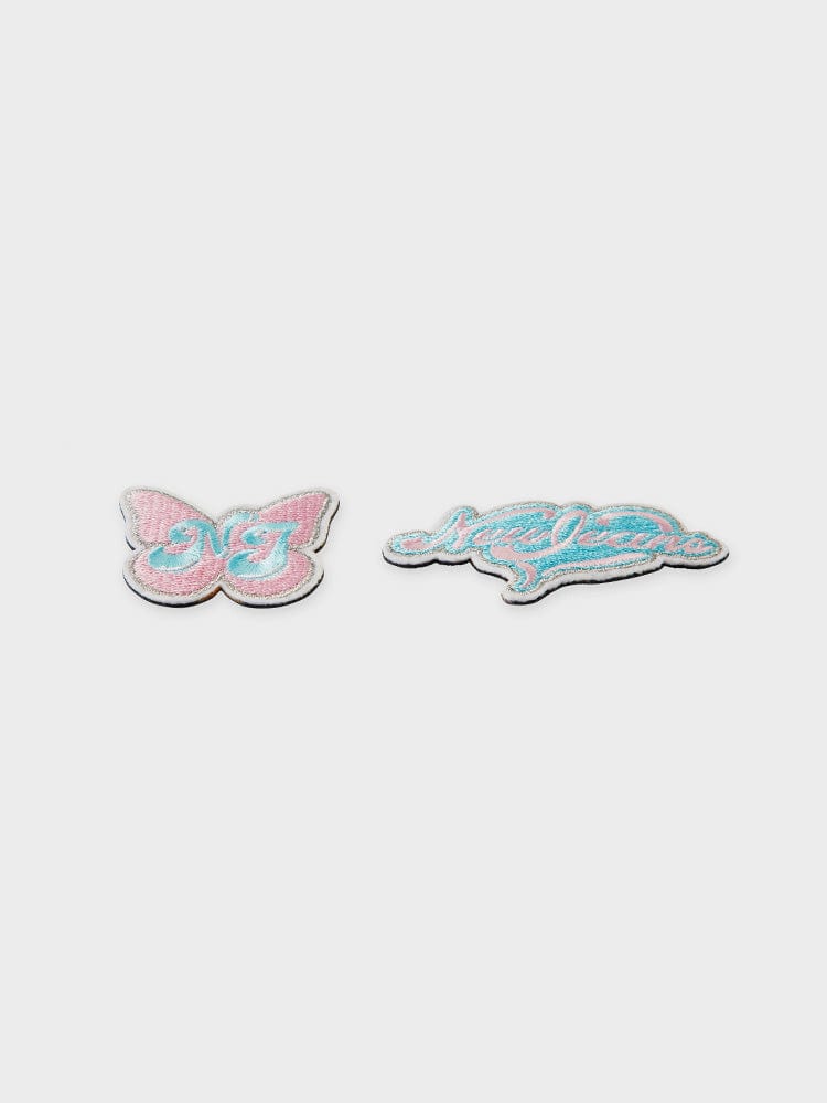 NewJeans X COLLER Get Up Logo Embroidered Patch Reversible Sticon (2pcs) - Image 4