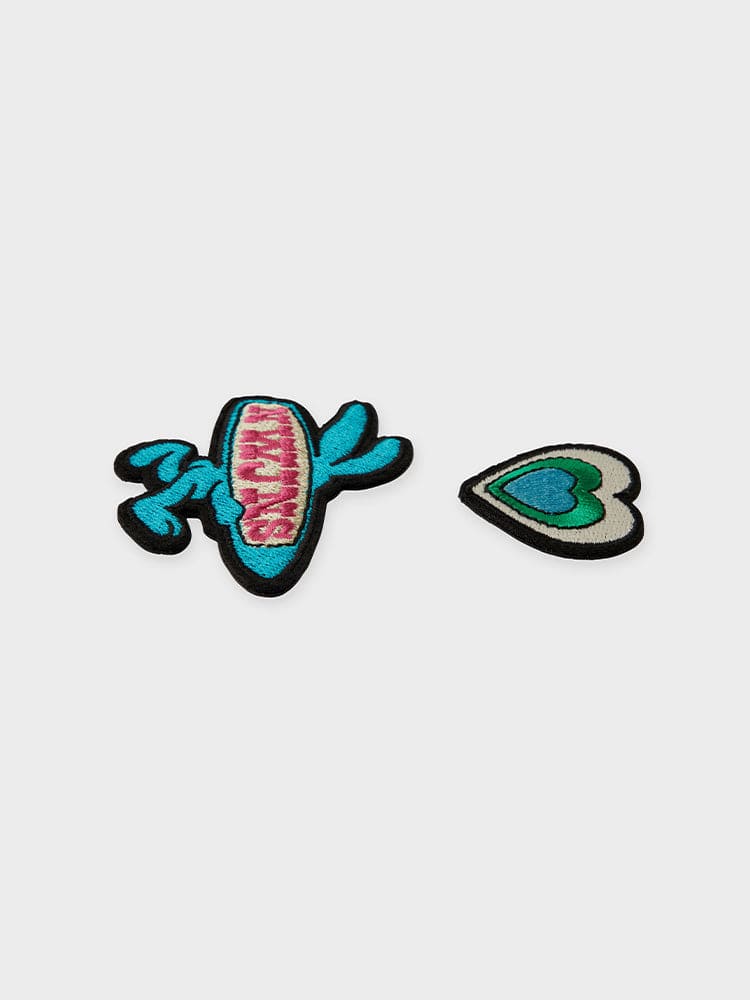 NewJeans X COLLER Get Up Rabbit Embroidered Patch Reversible Sticon (2pcs) - Image 6