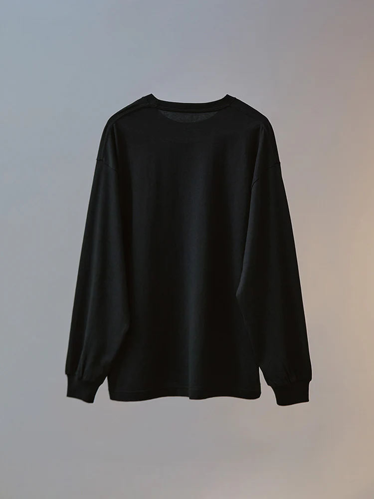 NewJeans X Hiroshi Fujiwara COLLER Long Sleeve Shirt Ver. 1 (BLACK) - Image 2