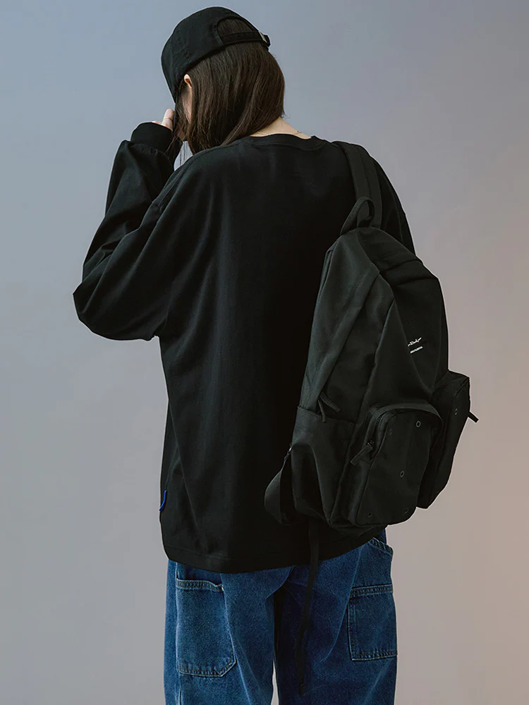 NewJeans X Hiroshi Fujiwara COLLER Long Sleeve Shirt Ver. 1 (BLACK) - Image 7