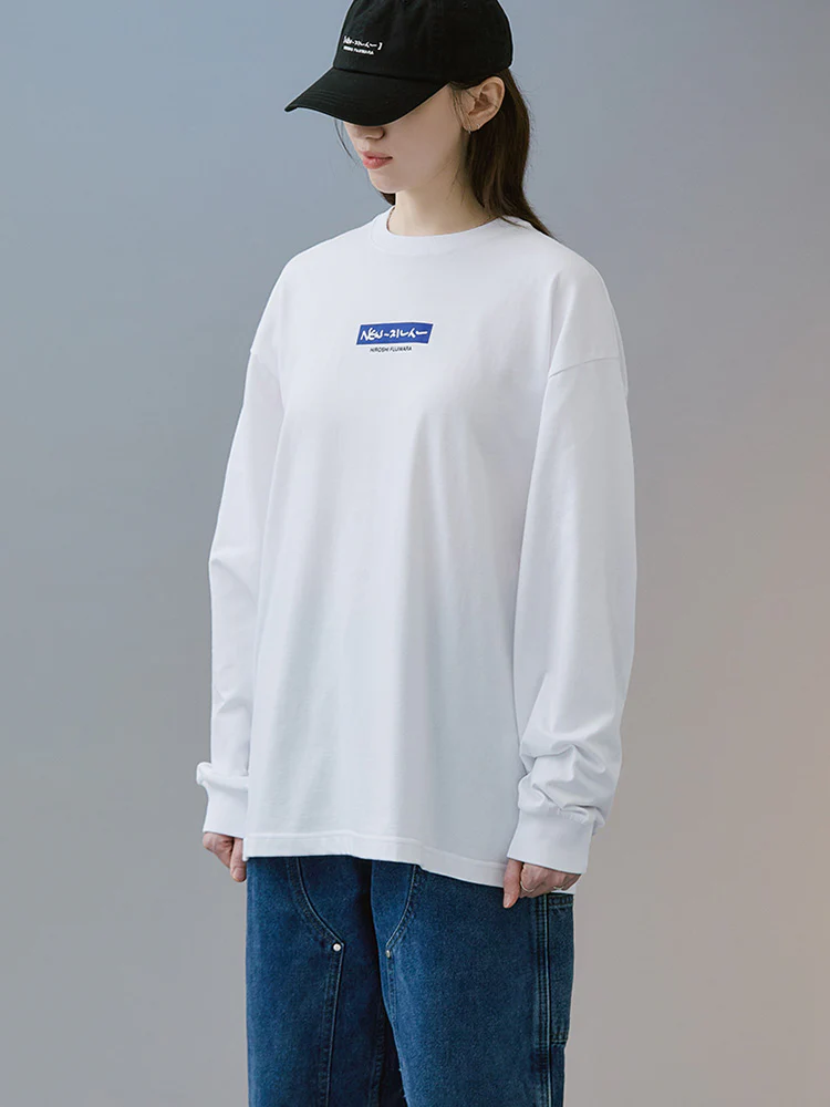 NewJeans X Hiroshi Fujiwara COLLER Long Sleeve Shirt Ver. 2 (WHITE)
