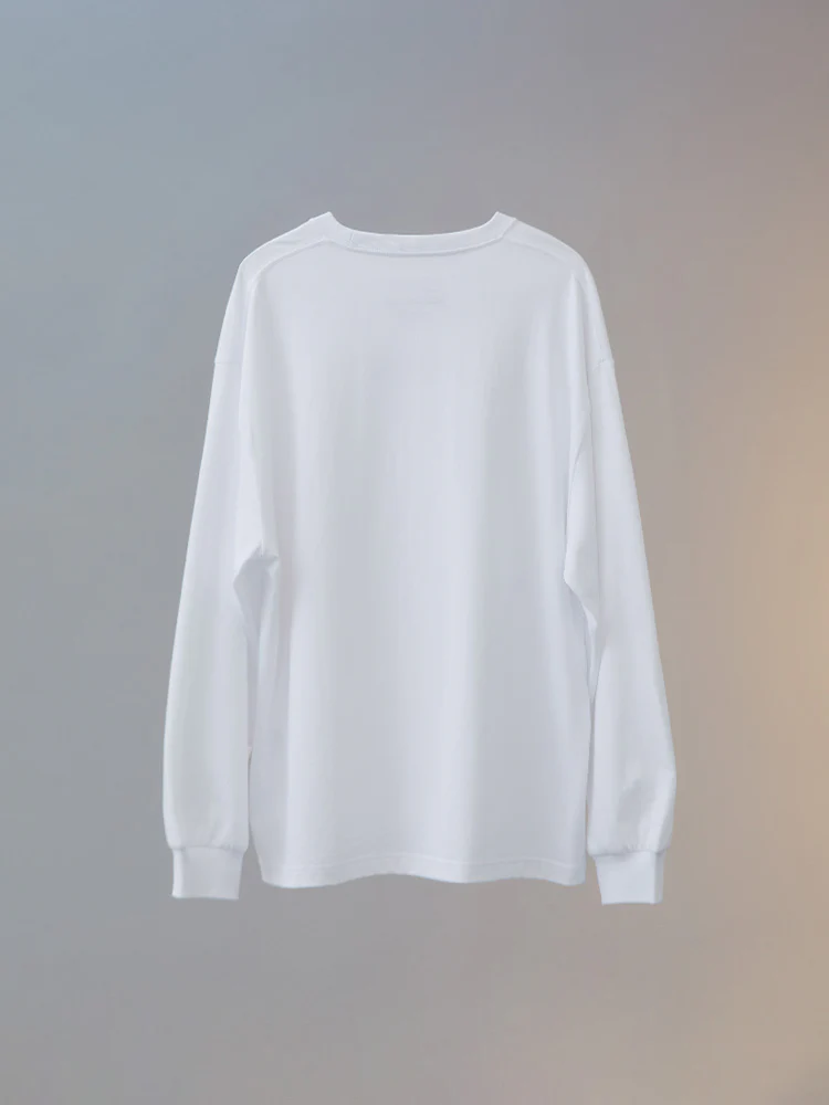 NewJeans X Hiroshi Fujiwara COLLER Long Sleeve Shirt Ver. 2 (WHITE) - Image 10