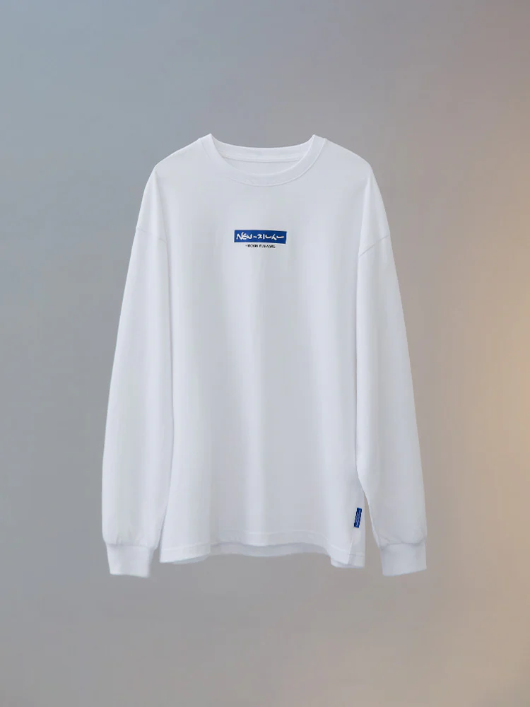 NewJeans X Hiroshi Fujiwara COLLER Long Sleeve Shirt Ver. 2 (WHITE) - Image 9