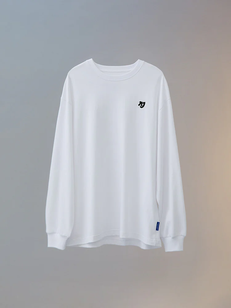 NewJeans X Hiroshi Fujiwara COLLER Long Sleeve Shirt Ver. 3 (WHITE) - Image 2