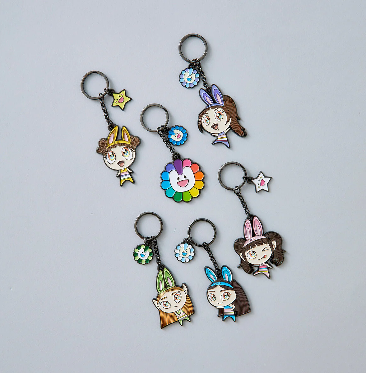 NewJeans x MURAKAMI Metal Keyring (HAERIN) - Image 3