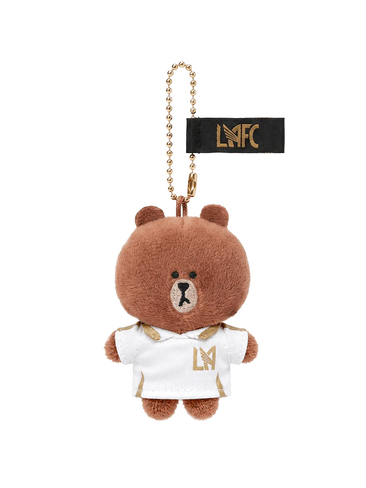 [Pre-Order] LAFC | LINE FRIENDS BROWN RANDOM MINI KEYRING (4 Types) - Image 3