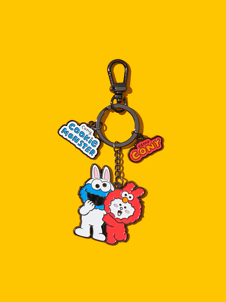 SESAME STREET X LINE FRIENDS  Metal Keyring - Image 3